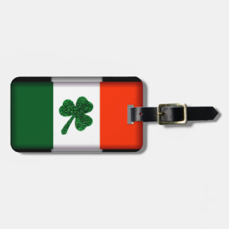 Ierland Shamrock Flag Bagagelabel