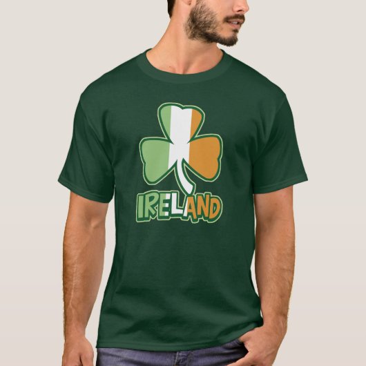 Ierland Shamrock Flag T-Shirt (Voorkant)