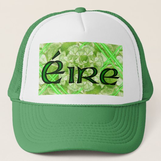 Ierland Shamrock Spin door Kenneth Yoncich Trucker Pet (Voorkant)
