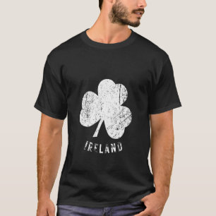 Ierland Shamrock verontruste look T-shirt