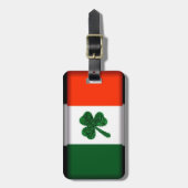 Ierland Shamrock Vlag Bagage Label (Voorkant verticaal)