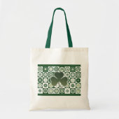 Ierland shamrocks canvas tassen (Voorkant)