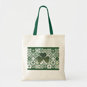 Ierland shamrocks canvas tassen
