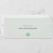 Ierland Sint-Brigid's Cross Wedding Boarding Pass Save The Date (Achterkant)