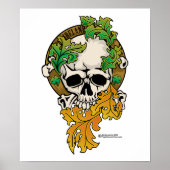 Ierland Skull Tattoo Poster (Voorkant)