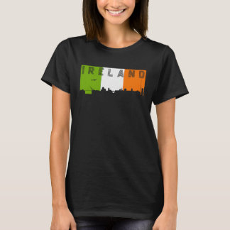 Ierland Skyline Irish Flag Vacation Travel T-shirt