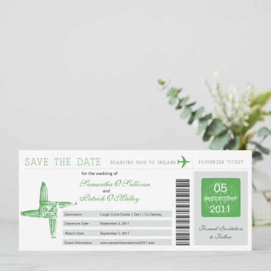 Ierland St Brigid's Cross Instapass Save The Date (Staand voorkant)