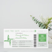 Ierland St Brigid's Cross Instapassagierskaart Tro Save The Date (Staand voorkant)