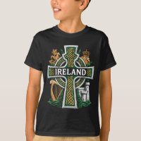Ierland St Patrick Dag Keltisch Kruis Groen Vieren