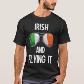 Ierland St Patrick's Day Party Irish and Flying T-shirt (Voorkant)