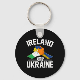Ierland Staat Met Oekraine Oekraïense Ierse Vlag T Sleutelhanger