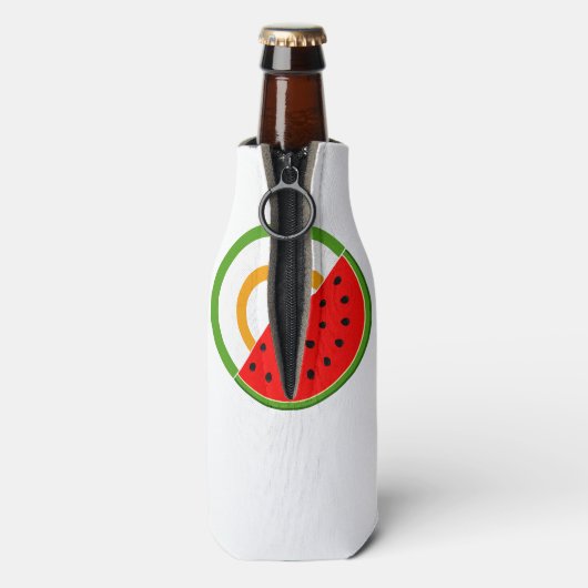 IERLAND STAAT MET PALESTINA - Watermeloen Flesjeskoeler (Fles Achterkant)