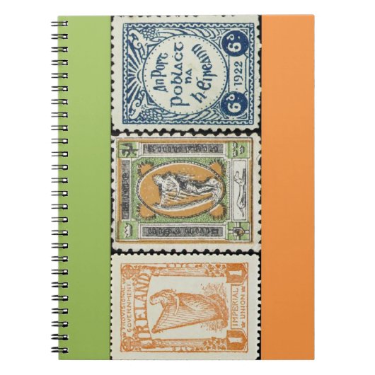 Ierland Stamp Spiral Notebook Notitieboek (Voorkant)