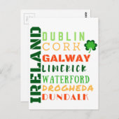 IERLAND SUBWAY ART BRIEFKAART (Voorkant / Achterkant)