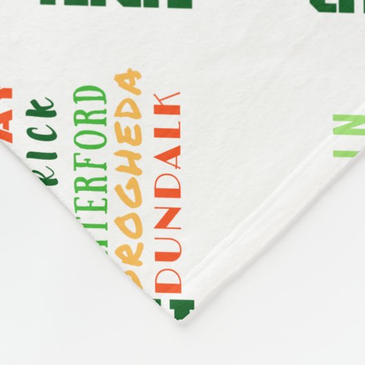 IERLAND SUBWAY ART FLEECE DEKEN (Hoek)