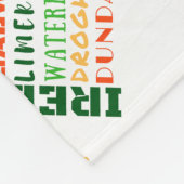 IERLAND SUBWAY ART FLEECE DEKEN (Hoek)