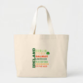 IERLAND SUBWAY ART GROTE TOTE BAG (Voorkant)