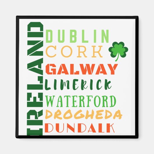 IERLAND SUBWAY ART MAGNEET (Voorkant)