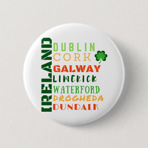 IERLAND SUBWAY ART RONDE BUTTON 5,7 CM