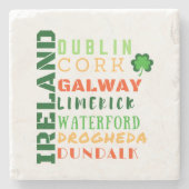 IERLAND SUBWAY KUNST STENEN ONDERZETTER (Voorkant)