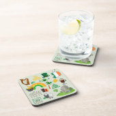 Ierland Symbolen Bier Onderzetter (Rechterzijde)