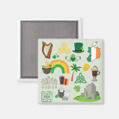 Ierland Symbolen Magneet (Voorkant / Achterkant)
