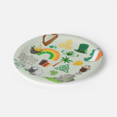 Ierland Symbolen Papieren Bordje (Gekanteld)