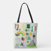 Ierland Symbolen Tote Bag (Achterkant)
