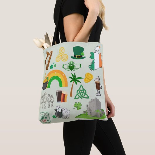 Ierland Symbolen Tote Bag (Dichtbij)