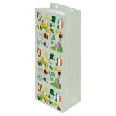 Ierland Symbolen Wijn Cadeautas (Achterkant Gekanteld)