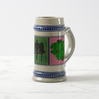 Ierland tartan, shamrock klaver, rivier dansers bierpul