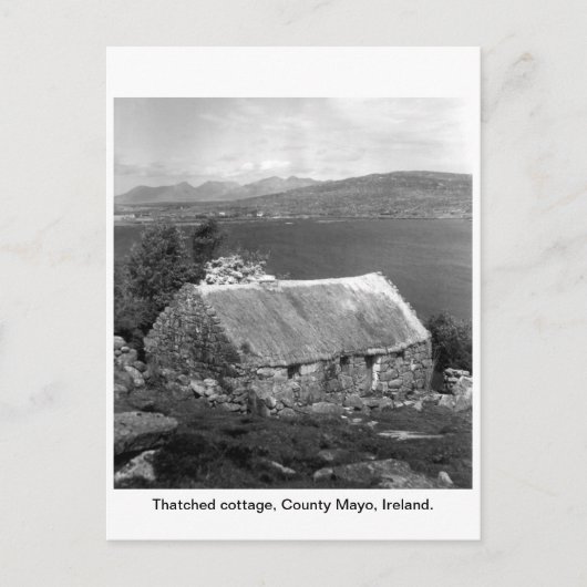 Ierland Thatched cottage, County Mayo Briefkaart (Voorkant)