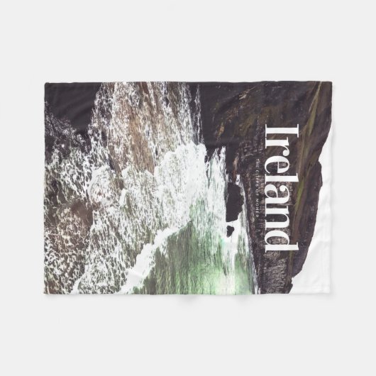 Ierland The Cliffs of Moher - Green Moher Cliff Fleece Deken (Voorkant (Horizontaal))