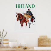Ierland Travel vintage poster (Keuken)