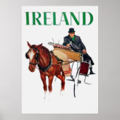Ierland Travel vintage poster (Voorkant)