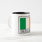 Ierland Tweekleurige Koffiemok (Voorkant links)