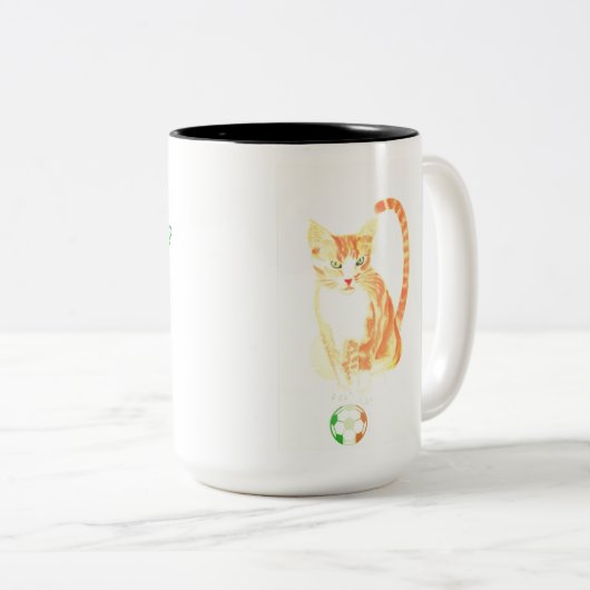 Ierland Tweekleurige Koffiemok (Voorkant rechts)