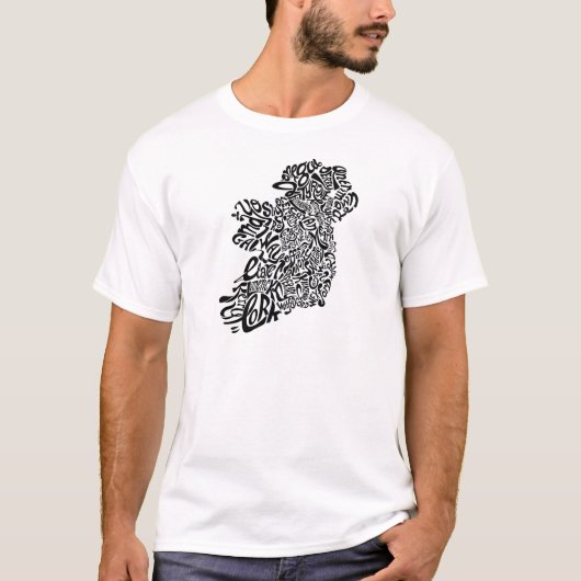 Ierland Typoraphy T-shirt (Voorkant)
