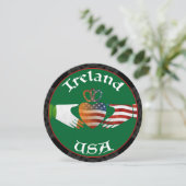Ierland USA Claddagh Party Uitnodigingen (Staand voorkant)