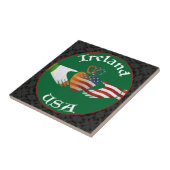 Ierland USA Claddagh Tile Tegeltje (Zijkant)