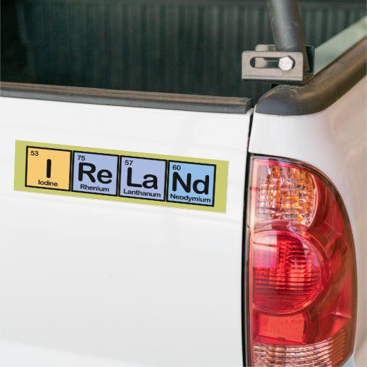Ierland van Elements Bumpersticker (Op Truck)