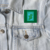 Ierland Vierkante Button 5,1 Cm (In situ)
