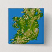 Ierland Vierkante Button 5,1 Cm (Voorkant)