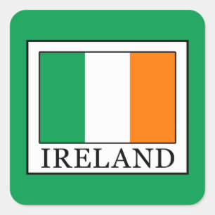 Ierland Vierkante Sticker