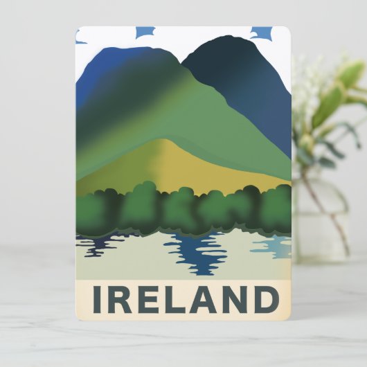 Ierland vintage-poster (Staand voorkant)