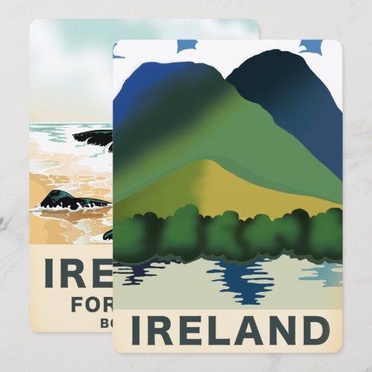 Ierland vintage-poster (Voorkant / Achterkant)