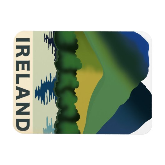 Ierland vintage-poster magneet (Horizontaal)
