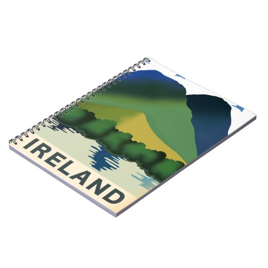 Ierland vintage-poster notitieboek (Linkerzijde)
