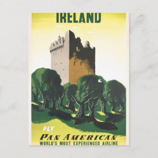 Ierland vintage poster van Castle door Kauffe 1953 Briefkaart