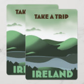 Ierland vintage reisposter (Voorkant / Achterkant)